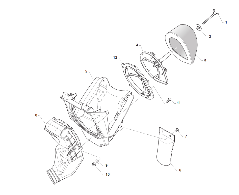 2T 85/100 MX/SMX JUNIOR FROM 2018 TO 2024 - FRAME - AIR FILTER